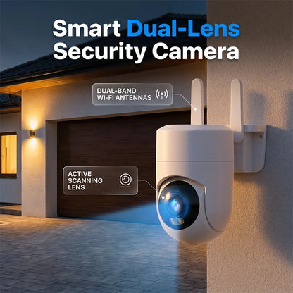 🥳55% OFF! 📹Dual-Lens Security Camera – From £24.99! 360° view, human detection & color night vision. Smart home protection – stock up & save! 🏠✅