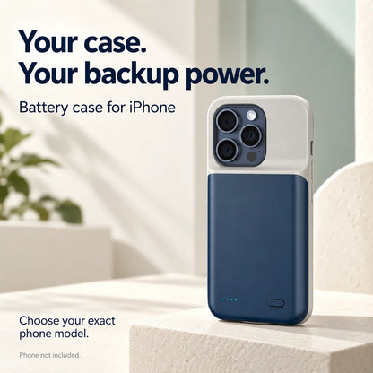 🍃🏆 Last Day Special Price💥2-in-1 iPhone Case & Power Bank for iPhone with LED Power Indicator