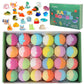🎁Bade-Bälle für Kinder mit Spielzeug – 12 handgefertigte Schaumbäder mit Leucht-Spielzeug im Inneren, ideal zum Befüllen von Ostereiern sowie als Geschenk zu Geburtstagen und Weihnachten