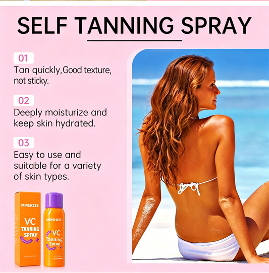 Selbstbräuner-Spray mit Kirschduft – bronzefarbener Teint, pflegend & feuchtigkeitsspendend – für eine natürliche Bräune ohne Streifen🍒🌞