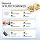 🍱 Food storage container set with lids – 12/16-piece set, ♻️ reusable – 💧 leak-proof, suitable for freezer ❄️, oven 🔥, microwave ⏲️ and dishwasher 🍽️