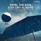 Windproof Umbrella – 10-Rib Waterproof & Compact Umbrella with Automatic Open/Close Function and Ergonomic Handle – Folding Mini Umbrella - Strong Umbrellas for Wind and Rain