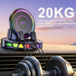 📱 RGB Car Holder with Automatic Clamping & 15W Wireless Charging