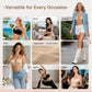 BUBOOP Women’s Strapless Front-Fastening Bra & Pushing-Up Bra 🌸 Padded 🌙 Cup-Enhancing 🎀 Non-slip design & Removable straps 👚 Suitable for all kinds of outfits 🕊️ Wire-free 💧 Seamless