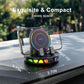 📱 RGB Car Holder with Automatic Clamping & 15W Wireless Charging