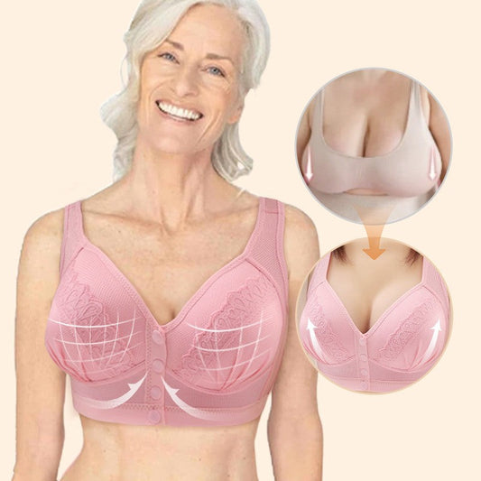 💥LAST DAY SALE ONLY ￡9.98!!💘Front Button Breathable Skin-Friendly Cotton Bra