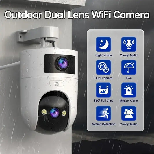 🥳55% OFF! 📹Dual-Lens Security Camera – From £24.99! 360° view, human detection & color night vision. Smart home protection – stock up & save! 🏠✅