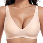 🎉Final 2 Hours- Only ￡9.98!!🌸💕 Jelly Wireless Womens Comfortable Wireless Bras Push Up Bralettes Seamless Tshirts Bras Deep V Everyday Bras