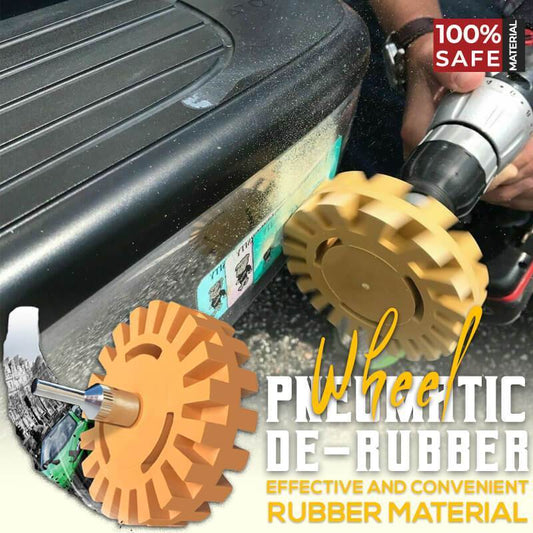 Pneumatische Klebstoffentfernungsscheibe & Reifenpolierrad, zum schnellen Entfernen von Aufklebern, Klebeband, Vinylgrafiken und Ähnlichem von der Fahrzeugoberfläche