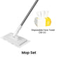 🏆 LAST DAY! 70% OFF 🌿💦 Extendable Telescopic Disposable Flat Clip Mop, 360° Swivel Lightweight Floor Mop 🧹✨