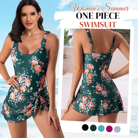 🔥LAST DAY SALE - ONLY £13.98!!⚡50K+ SOLD!👙Women's One Piece Tummy Control Tie Knot Swimsuit