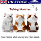 🐹 Last Day Special Price £9.99！✨Talking Hamster Plush – repeats whatever you say, auto head-shaking, hilarious fun for kids & adults.🎁