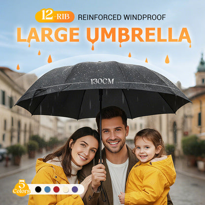 ☔✨56% OFF! 🌧️💨 12-Rib Windproof Umbrella – Large Coverage, Compact Fold & Durable Frame for Heavy Rain & Wind. Over 13,847 Dry Days Guaranteed!✨