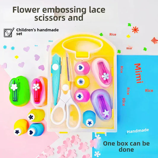 🔥Begrenzte Stückzahl verfügbar 50 % Rabatt🔥✨ DIY-Lochstanz-Set für Kinder - Erstelle niedliche Formen 🎁📏