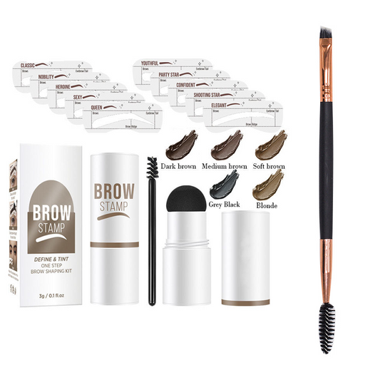 ⏳Begrenzte Zeit 50% Rabatt💥Perfekte Augenbrauen Schablone & Stempel Kit