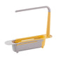 🧽 No-Drill Sink Organiser – Telescopic Stainless Steel Rack with Towel Bar & Drain Holes