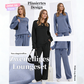 🔥Letzter Tag 40% Rabatt✨Loungeset für Damen: Top mit Rundhalsausschnitt & Hose mit Kordelzug💖