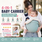 4-in-1 Breathable Baby Carrier – 0-36 Months, Front/Back/Facing In/Out – Hands-Free Comfort for Parent & Baby! ✨
