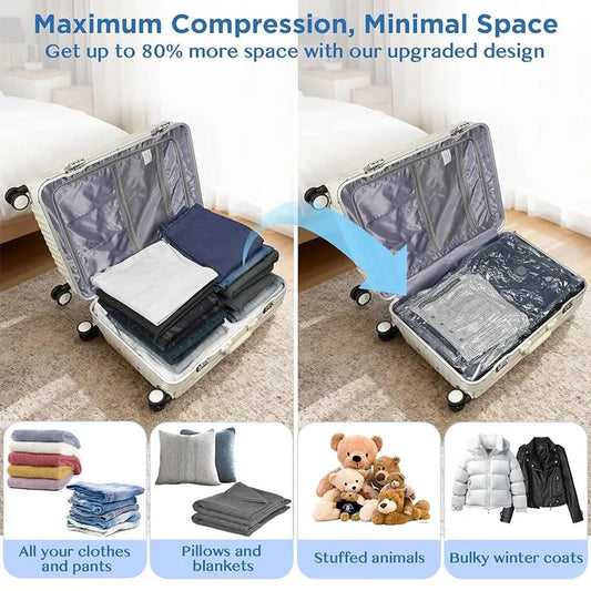 Sonderangebot: 50 % Rabatt🎁 Set aus Vakuum-Reisebeuteln & tragbarer Luftpumpe