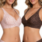 🎉Final 2 Hours- Only ￡9.98!!🌸💕 Jelly Wireless Womens Comfortable Wireless Bras Push Up Bralettes Seamless Tshirts Bras Deep V Everyday Bras