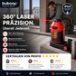 360°-Laser-Nivelliergerät mit Schutzklasse IP54 (staub- und wasserdicht), ideal für den Einsatz in Innenräumen oder unter rauen Außenbedingungen