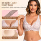 🎉Final 2 Hours- Only ￡9.98!!🌸💕 Jelly Wireless Womens Comfortable Wireless Bras Push Up Bralettes Seamless Tshirts Bras Deep V Everyday Bras