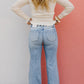 🍃 Vintage-Waschungen mit hohem Bauch und Bauchkontrolle Jeans mit geradem Bein