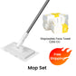 🏆 LAST DAY! 70% OFF 🌿💦 Extendable Telescopic Disposable Flat Clip Mop, 360° Swivel Lightweight Floor Mop 🧹✨