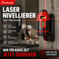 360°-Laser-Nivelliergerät mit Schutzklasse IP54 (staub- und wasserdicht), ideal für den Einsatz in Innenräumen oder unter rauen Außenbedingungen