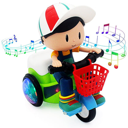 💖✨Der Brunnen der Kinderfreude——Elektrisches Stunt-Dreirad-Spielzeug mit Musik und Lichteffekten