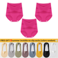 ⏰💖Last Day-Buy 1 Get 3 Packs:Only £11.99‼️💖Plus-Size High-Waist Cross Tummy Control Panties✨