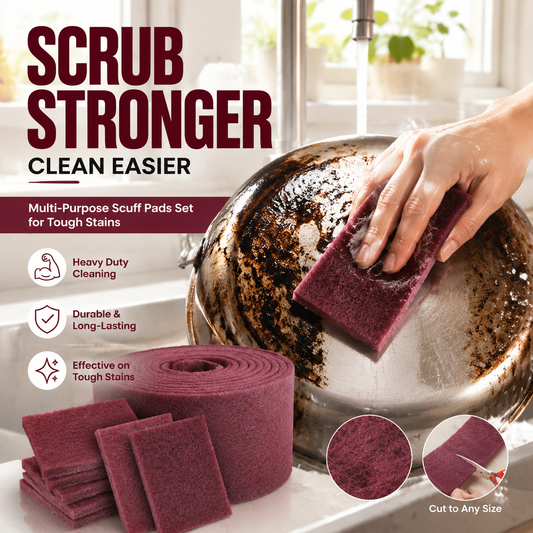 💥LAST DAY ONLY: BUY 2 GET 3 FREE🥳Multi-Purpose Scuff Pads Set for Tough Stains