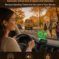 🚗50% OFF NOW! Head-Up Display Car GPS Digital Speedometer – Traffic Light Countdown & Red Light Camera Alert HUD, Universal Driver Safety Warning Device to Avoid Tickets for City Driving