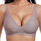 🎉Final 2 Hours- Only ￡9.98!!🌸💕 Jelly Wireless Womens Comfortable Wireless Bras Push Up Bralettes Seamless Tshirts Bras Deep V Everyday Bras