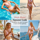 🌊50% Off👙Women's Floral High-Waist Bikini Set