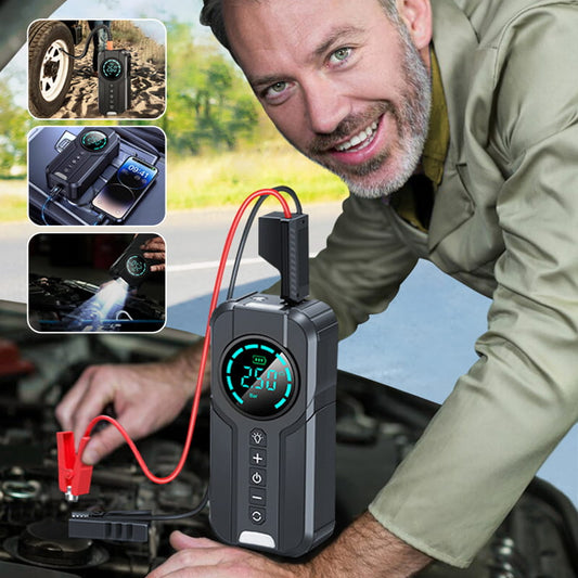 💥Heißer Verkauf 50% Rabatt🚗Auto-Notstart-Stromversorgung Luftpumpe All-in-one-Maschine
