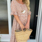 🏖️Summer Hot Sale ￡14.99!!💃Round Neck Polka Dot Print Midi Dress