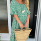 🏖️Summer Hot Sale ￡14.99!!💃Round Neck Polka Dot Print Midi Dress