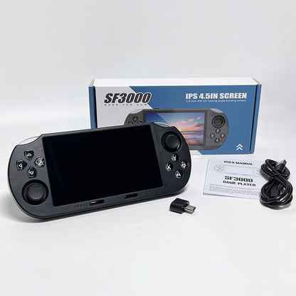 ⏳Limited-time offer: 50% off💥🕹️SF3000 Handheld – 4.5" HD screen & over 20,000 classics! 🌟Your childhood in HD, with you wherever you go.🚀