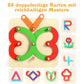 🧩 41% RABATT ! ✨ Montessori-Steckpuzzle - Holzformen mit Lernkarten für frühe Bildung & kreative Entwicklung 🎁🎄