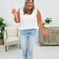 🍃 Vintage-Waschungen mit hohem Bauch und Bauchkontrolle Jeans mit geradem Bein