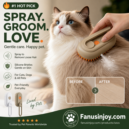 [Best Gift For Pet🐶🐱] 🔥Flash Sale 37% Off！🐈🐕Must‑have pet supplies for pet‑owning households！Multi-Function Pet Spray Massage Comb
