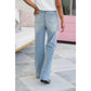 🍃 Vintage-Waschungen mit hohem Bauch und Bauchkontrolle Jeans mit geradem Bein