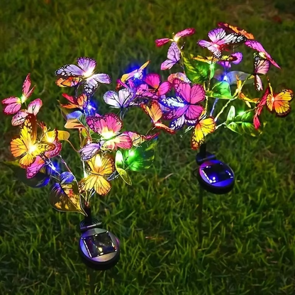 🦋 50% RABATT! ☀️ Solarbetriebene Schmetterlingslampe – Wasserfest, Automatisch Ein/Aus & Magische Gartenbeleuchtung 🌙