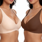 🎉Final 2 Hours- Only ￡9.98!!🌸💕 Jelly Wireless Womens Comfortable Wireless Bras Push Up Bralettes Seamless Tshirts Bras Deep V Everyday Bras