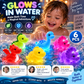 Set of 6 mould-free silicone dinosaur bath toys for babies