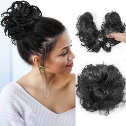 🔥50% OFF!!📢💇‍♀️ Messy Side Comb Clip-In Bun Hair Accessory – Add an Effortless, Romantic Updo in Seconds, No Heat & No Fuss ✨