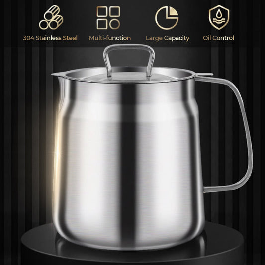 🔥Multifunktionaler Behälter mit großem Fassungsvermögen aus Edelstahl 304 für Ölfilter.