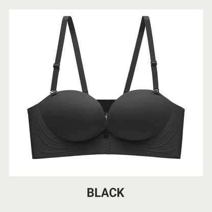 BUBOOP Women’s Strapless Front-Fastening Bra & Pushing-Up Bra 🌸 Padded 🌙 Cup-Enhancing 🎀 Non-slip design & Removable straps 👚 Suitable for all kinds of outfits 🕊️ Wire-free 💧 Seamless