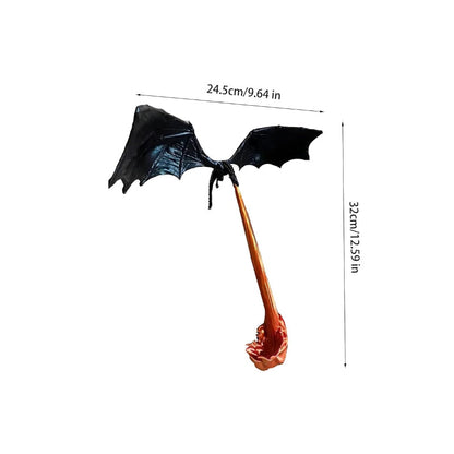 🥳HOT SALE🥳💞10K+ SOLD! Dragon Bookend! PLA silk flame, wedge design & unique decor. Fantasy gift – grab yours! ✅